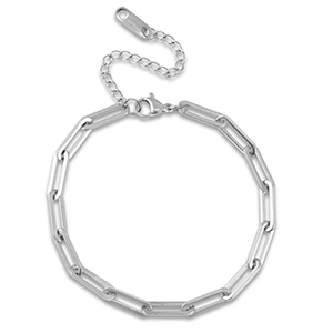 Stainless Steel - Rostfrei Stahl Gliederarmband Silver