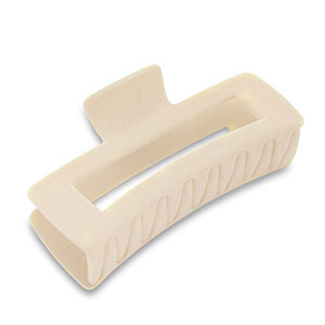Haarschmuck Haarklemme Samt-Optik Off white