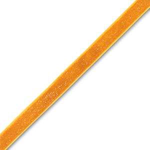 Samt-Schmuckband Orange-silver glitter