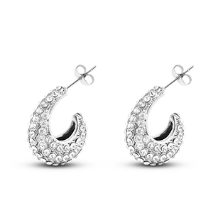 Stainless Steel - Rostfrei Stahl Ohrringe / Ohrstecker Silver