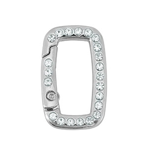 Farbiges Zubeh&ouml;r F&uuml;r Schl&uuml;ssel Anh&auml;nger Rectangle Silver