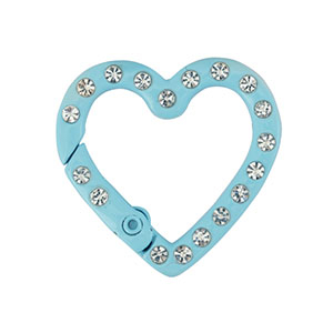 Farbiges Zubeh&ouml;r F&uuml;r Schl&uuml;ssel Anh&auml;nger Heart Light blue