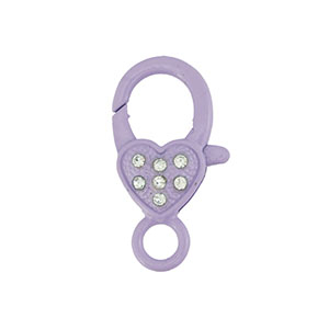 Farbiges Zubeh&ouml;r F&uuml;r Karabinerverschluss Heart Purple