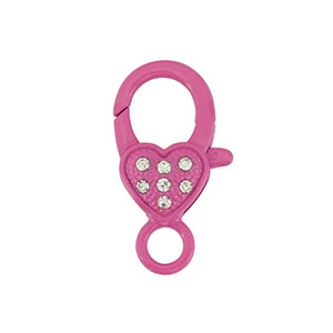 Farbiges Zubeh&ouml;r F&uuml;r Karabinerverschluss Heart Magenta pink