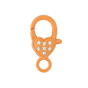 Farbiges Zubeh&ouml;r F&uuml;r Karabinerverschluss Heart Orange
