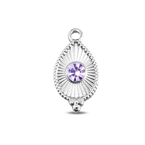 BY31&reg; Anh&auml;nger aus Stainless Steel - Rostfreiem Stahl Drop Silver-light lilac
