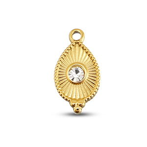 BY31&reg; Anh&auml;nger aus Stainless Steel - Rostfreiem Stahl Drop Gold-crystal