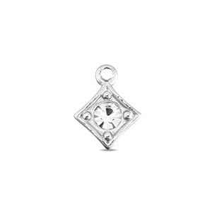 BY31&reg; Anh&auml;nger aus Stainless Steel - Rostfreiem Stahl Rhombus Silver-crystal