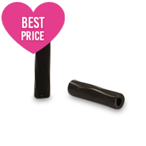 Rocailles Perlen Glas Spezial R&ouml;hrchen twist Black