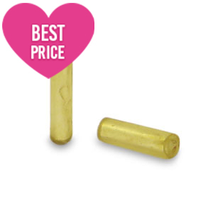 Rocailles Perlen Glas Spezial R&ouml;hrchen Greenish gold