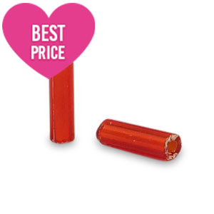 Rocailles Perlen Glas Spezial R&ouml;hrchen Red