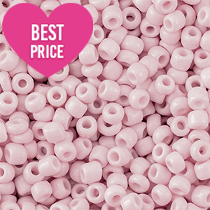 Rocailles Perlen Glas 6/0 (4mm) Light pink
