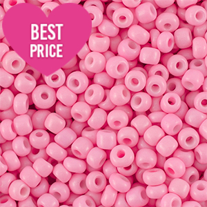 Rocailles Perlen Glas 12/0 (2mm) Pink