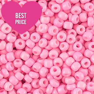 Rocailles Perlen Glas 8/0 (3mm) Pretty pink