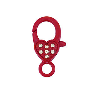 Farbiges Zubeh&ouml;r F&uuml;r Karabinerverschluss Heart Red