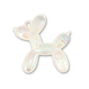Statement-Anh&auml;nger Balloon Dog Transparent-AB coating