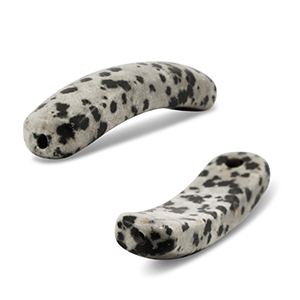 Zwischenst&uuml;ck aus Naturstein Dalmatiner Jaspis Greige-black