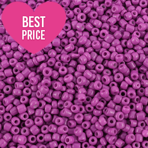Rocailles Perlen Glas 12/0 (2mm) Summer plum purple