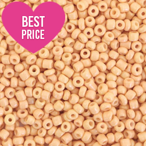 Rocailles Perlen Glas 12/0 (2mm) Honeybell orange