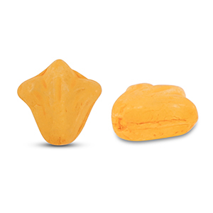 Tschechische Perlen Lily Flower 9x8mm Matt orange