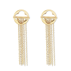 Stainless Steel - Rostfrei Stahl Ohrringe / Ohrstecker Gold