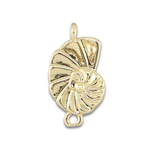 TQ Metall Brass Connector Snail Gold