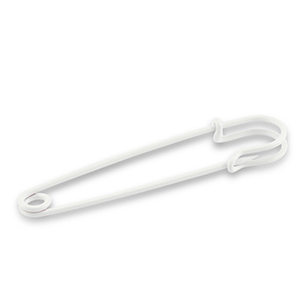 Zubeh&ouml;r Metall Ornamental Pin White