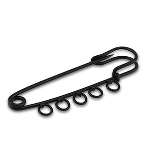 Farbiges Zubeh&ouml;r Ornamental Pin mit 5 &Ouml;sen Black