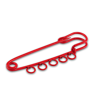 Farbiges Zubeh&ouml;r Ornamental Pin mit 5 &Ouml;sen Red