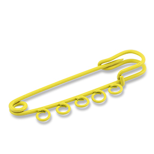 Farbiges Zubeh&ouml;r Ornamental Pin mit 5 &Ouml;sen Yellow