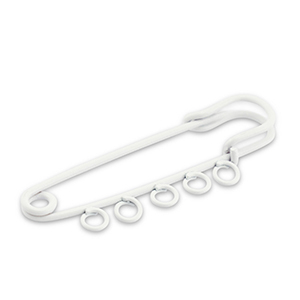 Farbiges Zubeh&ouml;r Ornamental Pin mit 5 &Ouml;sen White