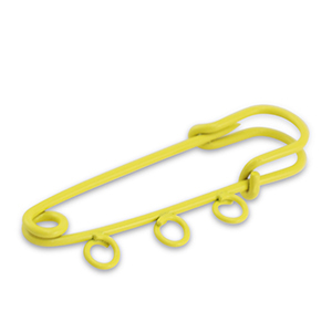Farbiges Zubeh&ouml;r Ornamental Pin mit 3 &Ouml;sen Yellow
