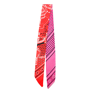 Bandana Schal with Star Red-fuchsia