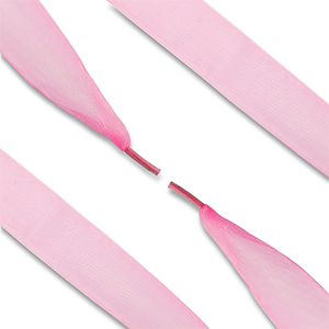 Musthave Schn&uuml;rsenkel Organza Pink