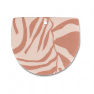 Anh&auml;nger Polymer Light peach pink-light brown