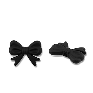 Perlen Acryl Bow Black