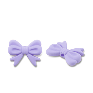 Perlen Acryl Bow Purple