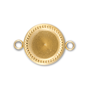 BY31&reg; Zwischenst&uuml;ck aus Stainless Steel - Rostfreiem mit Fassung f&uuml;r SS39 Chaton Gold