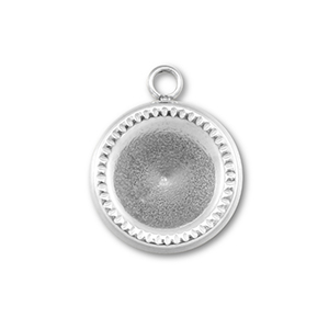 BY31&reg; Anh&auml;nger aus Stainless Steel - Rostfreiem mit Fassung f&uuml;r SS39 Chaton Silver