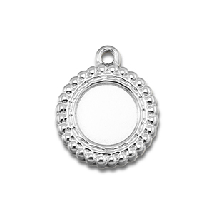 BY31&reg; Anh&auml;nger aus Stainless Steel - Rostfreiem mit Fassung f&uuml;r SS34 Flat Back Silver