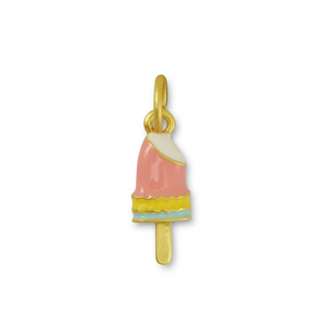 Anh&auml;nger Metall Ice Lolly Pink-yellow-gold