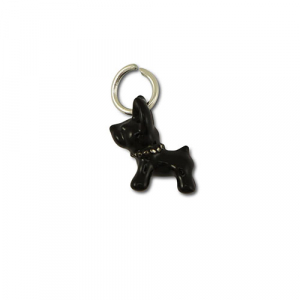 Anh&auml;nger Metall Dog Black-silver
