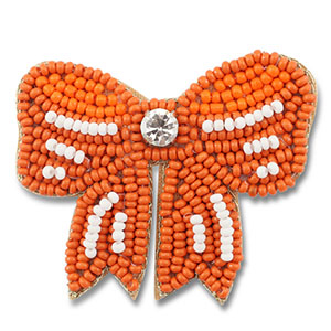 Broschen Bow Orange-white