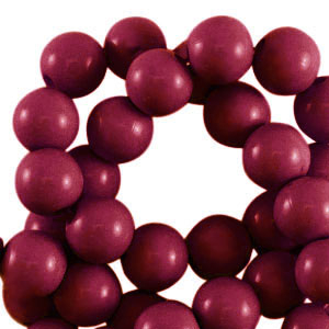8 mm Perlen aus Acryl shiny Cherry red