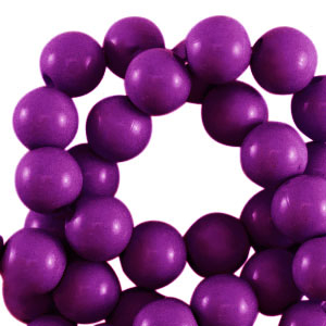 4 mm Perlen aus Acryl shiny Aubergine purple