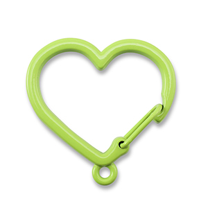 Farbiges Zubeh&ouml;r F&uuml;r Schl&uuml;ssel Anh&auml;nger Heart with Loop Green