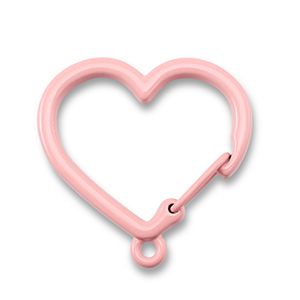 Farbiges Zubeh&ouml;r F&uuml;r Schl&uuml;ssel Anh&auml;nger Heart with Loop Light pink