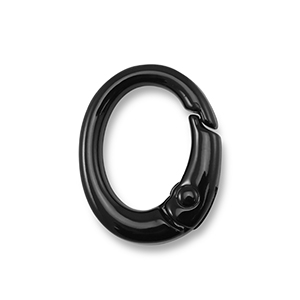 Farbiges Zubeh&ouml;r F&uuml;r Schl&uuml;ssel Anh&auml;nger Oval Black