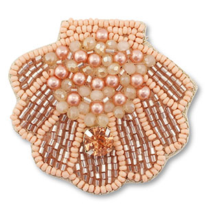 Broschen Shell Light peach