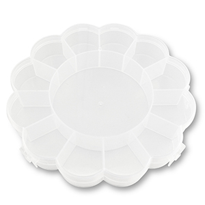 Schmuck Display Aufbewahrungsboxen 13 F&auml;cher Flower Transparent